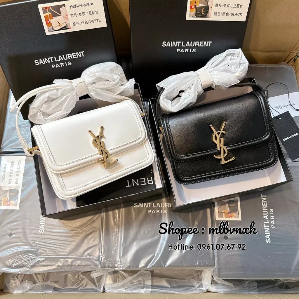 ẢNH THẬT / FULLBOX - Túi YSL Box Code Hãng, Túi Vải Size 20