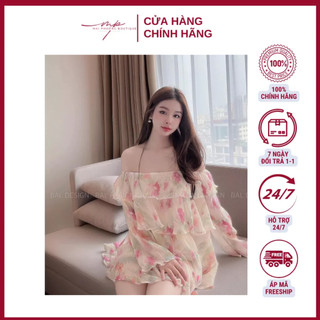 Váy trễ vai bèo hoa công chúa cực xinh