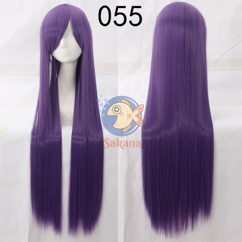 Tóc giả 100cm nữ tím cơ bản thẳng dài hóa trangcác loại Sakana cosplay shop