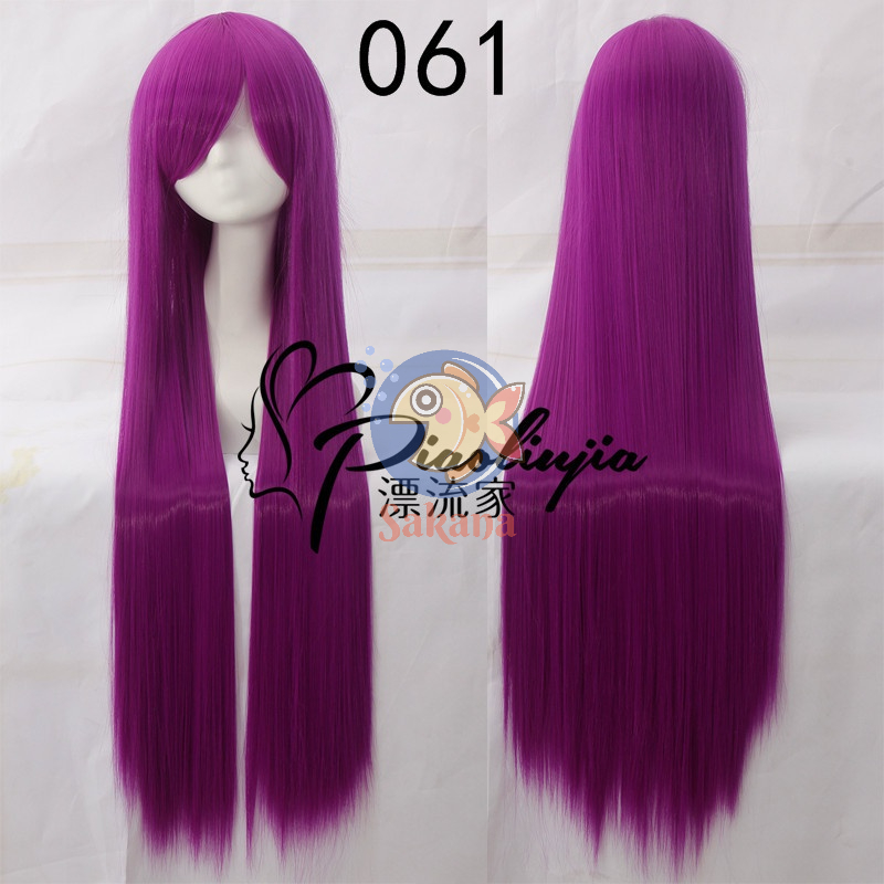 Tóc giả 100cm nữ tím cơ bản thẳng dài hóa trangcác loại Sakana cosplay shop