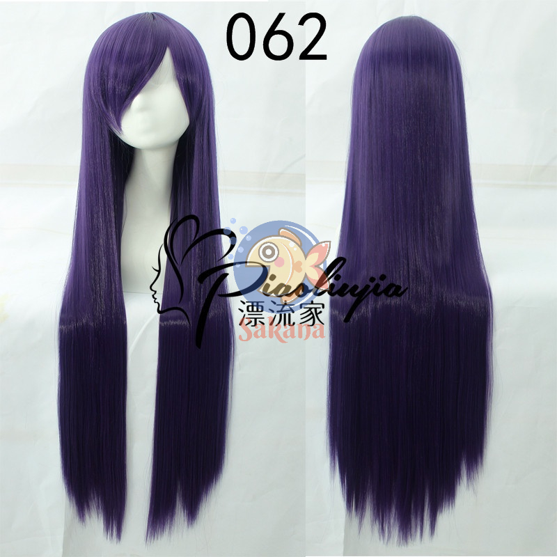 Tóc giả 100cm nữ tím cơ bản thẳng dài hóa trangcác loại Sakana cosplay shop