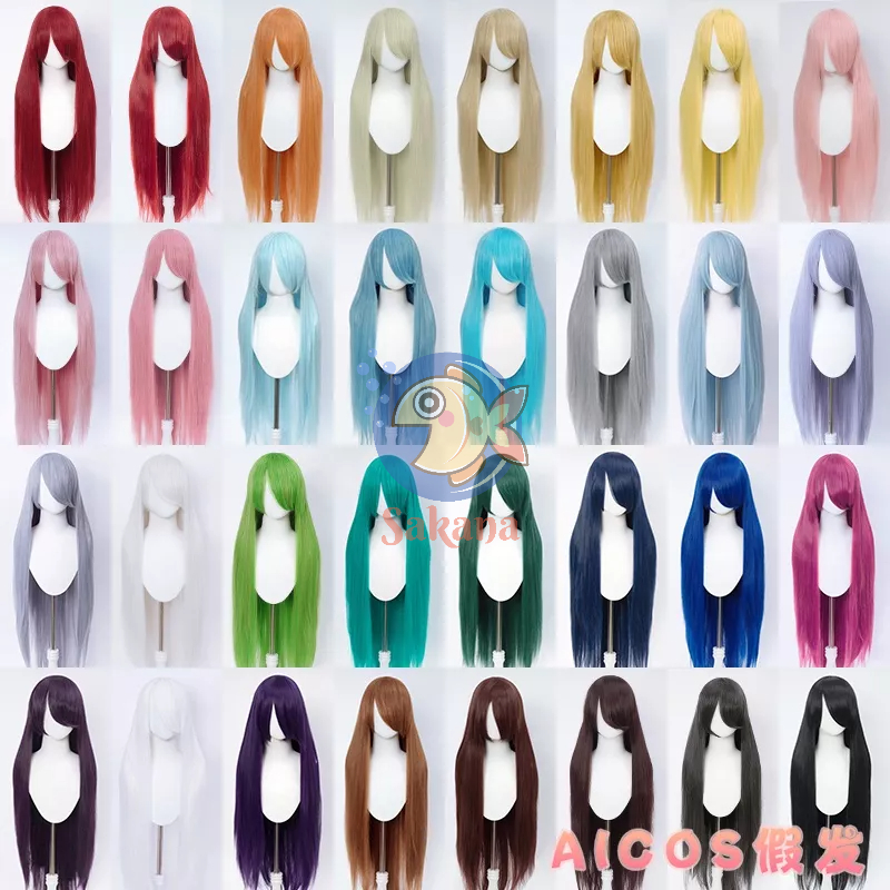 Tóc giả  cosplay 100cm cơ bản lưới hoa chịu nhiệt mái dài AICOS Sakana Cosplay