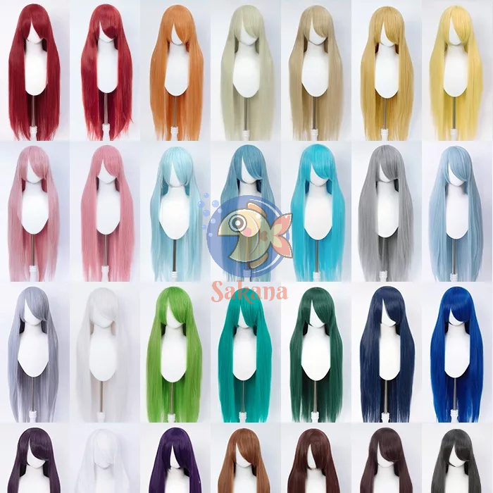 Tóc giả  cosplay 100cm cơ bản lưới hoa chịu nhiệt mái dài AICOS Sakana Cosplay