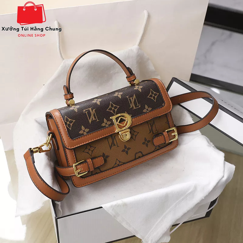 Túi xách nữ L V mới , Túi nữ vuông đeo chéo l v phong cách trẻ trung