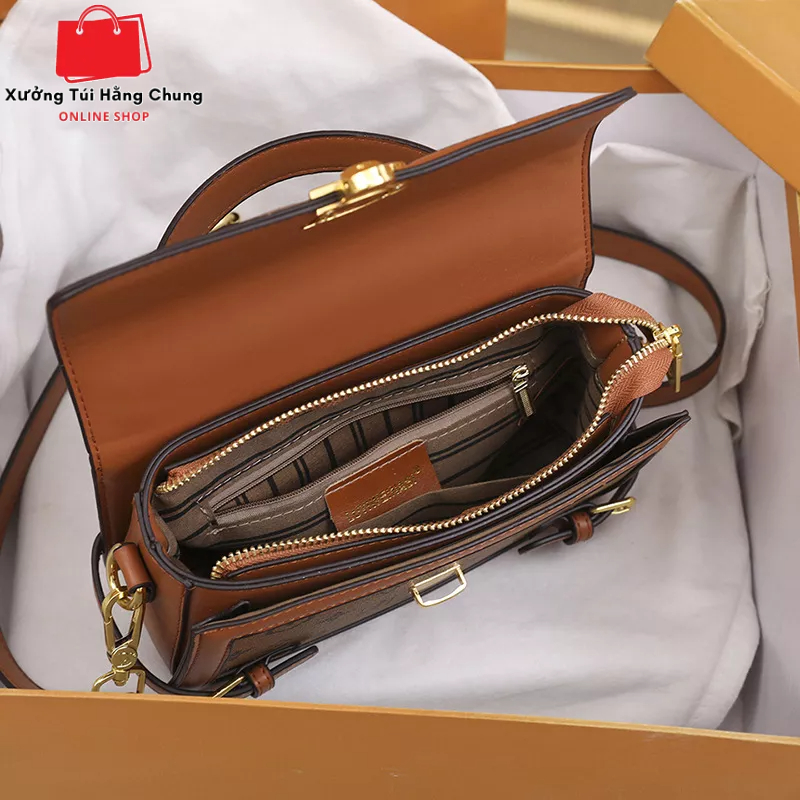 Túi xách nữ L V mới , Túi nữ vuông đeo chéo l v phong cách trẻ trung