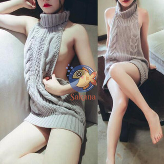 [MÃ HAYAVK124 GIẢM 50%] Áo len gợi cảm virgin killer hoá trang nữ sinh - cosplay sexy đồ ngủ - đồ mặc nhà