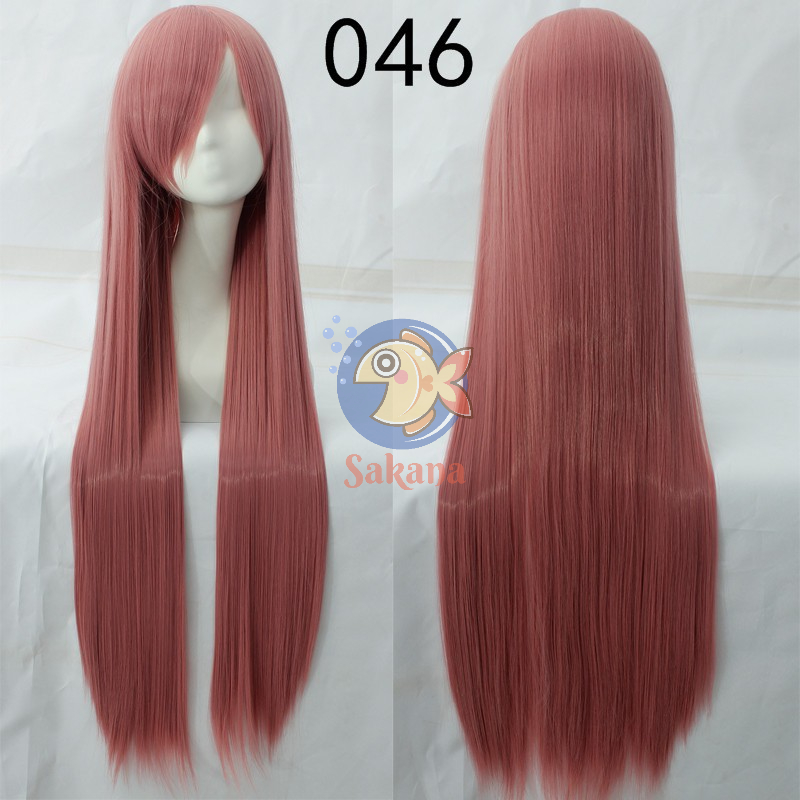 Tóc giả 100cm hồng dài thẳng Sakana Cosplay shop