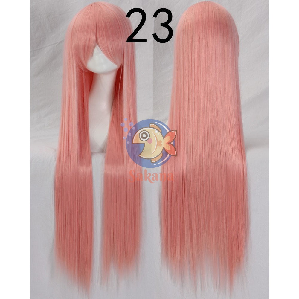 Tóc giả 100cm hồng dài thẳng Sakana Cosplay shop