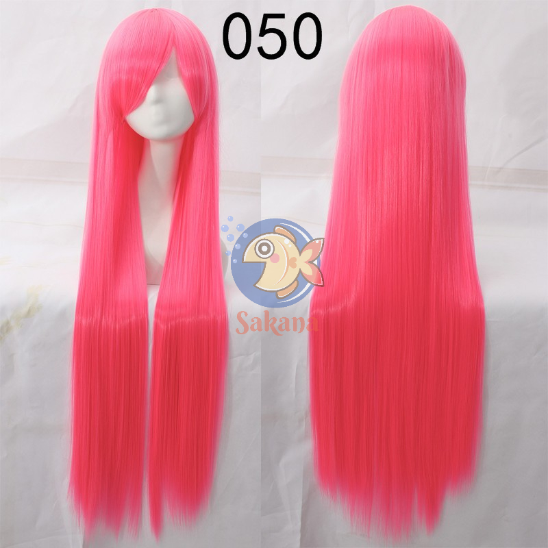 Tóc giả 100cm hồng dài thẳng Sakana Cosplay shop
