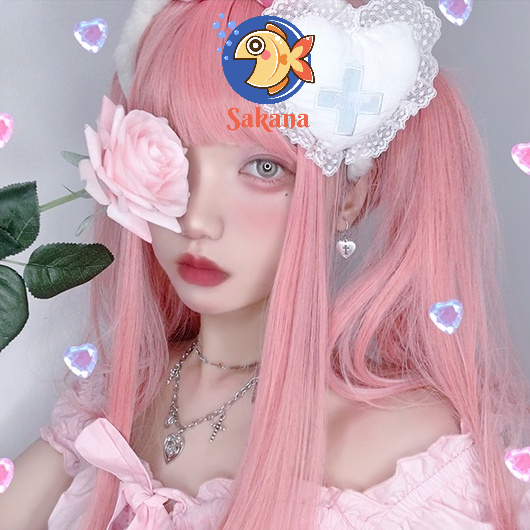 Tóc giả cao cấp lolita hãng hengji lưới hoa hồng M2 cosplay Sakana Cosplay Shop