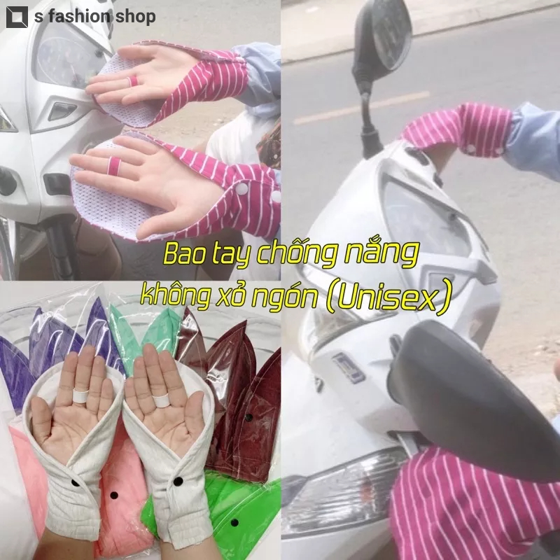 BAO TAY CHỐNG NẮNG CHO XE MÁY, KHÔNG GÂY BÍ BÁCH CHO BÀN TAY