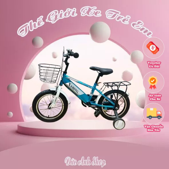 Xe đạp trẻ em XAMING cho bé trai từ 2 đến 6 tuổi hàng chính hãng khung thép sơn tĩnh điện cực kỳ chắc chắn