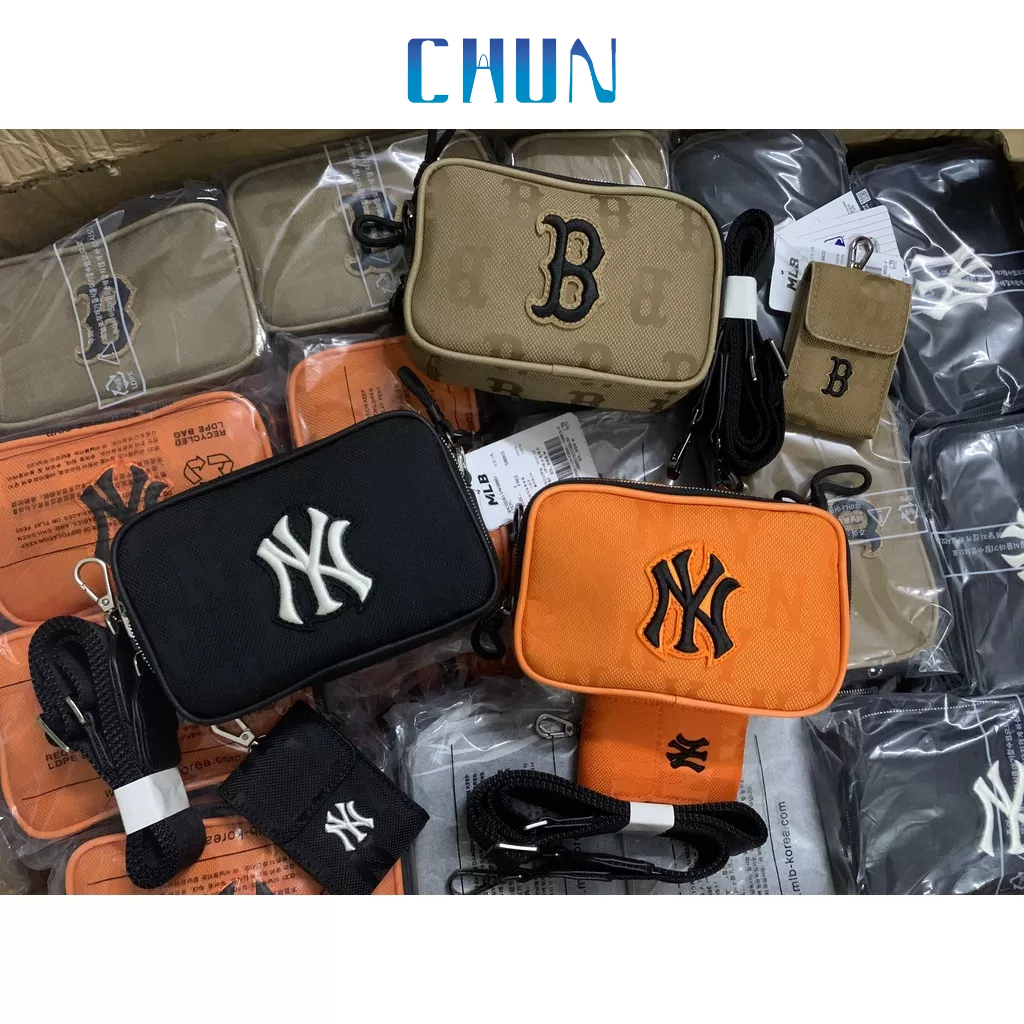 Túi MLB Dáng Hộp Vải Dù Xuất Dư