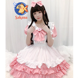  Trang phục maid M038 cosplay hầu gái màu hồng hóa trang halloween  CÓ SẴN   Sakana Cosplay Shop  