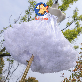 Tùng phồng ren lolita/ Chân váy xòe dài 55cm SIÊU DÀY Sakana Cosplay