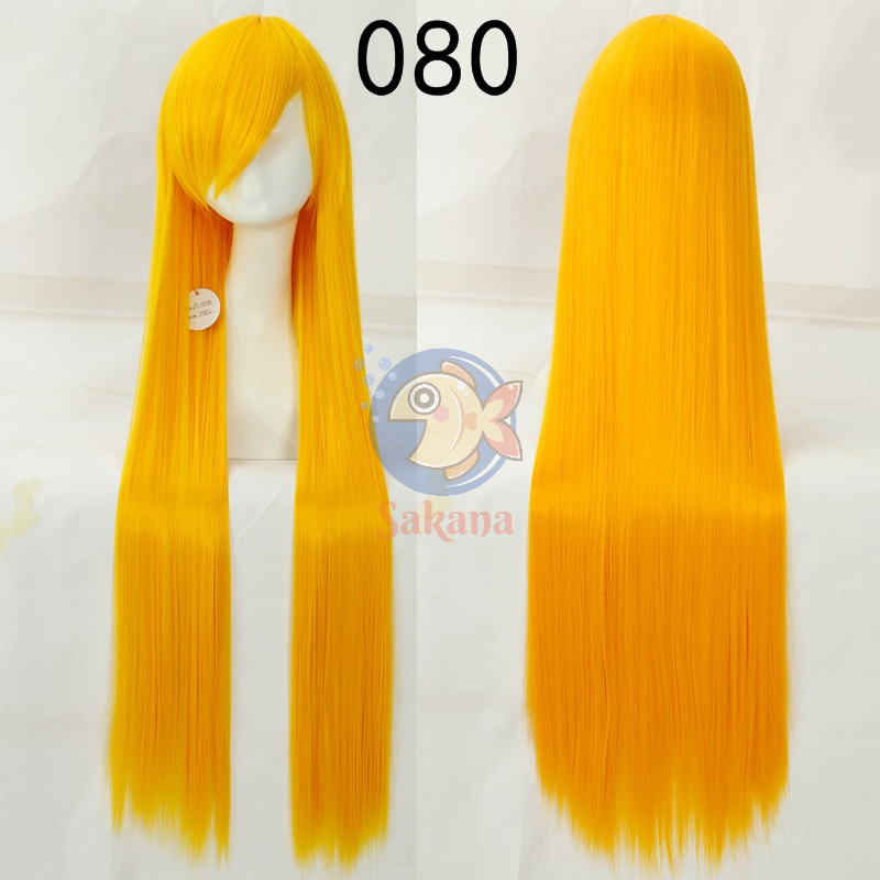 Tóc cơ bản vàng 100cm cosplay Sakana Cosplay