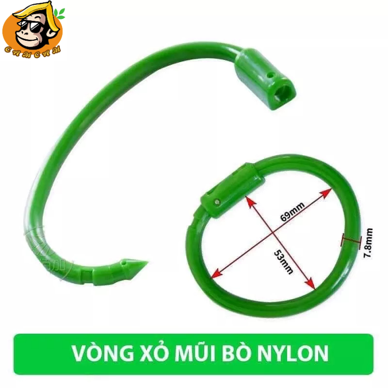 Vòng xỏ mũi bò bằng nhựa dẻo - Ứng dụng hiệu quả trong chăn nuôi gia súc