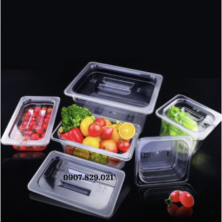 Khay gn nhựa loại dày đựng topping, gia vị, thực phẩm