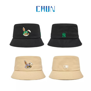 Mũ bucket nón tai bèo mlb họa tiết hình thỏ nam nữ cotton