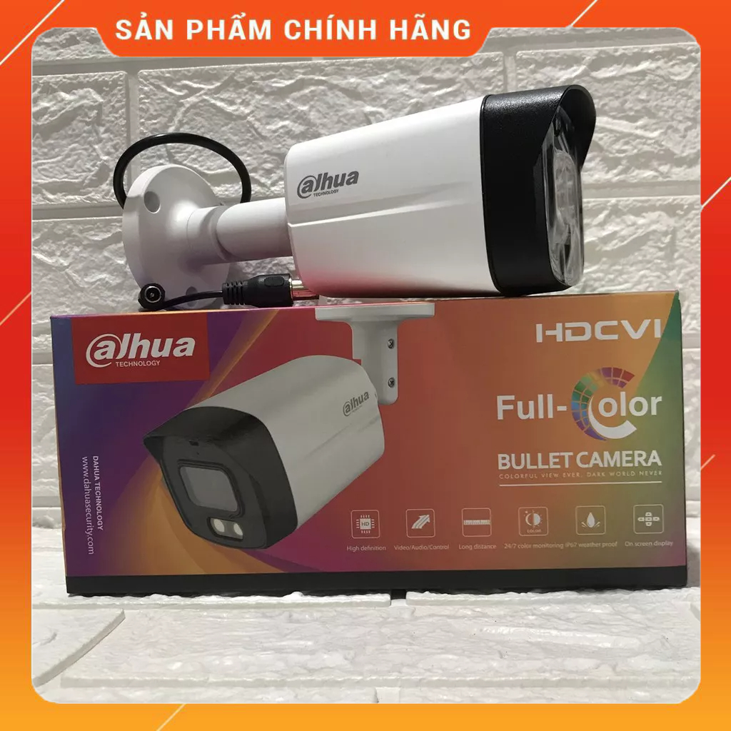Camera HDCVI 2MP Full Color DAHUA DH-HAC-HFW1239TLMP-LED-S2 - Hàng chính hãng