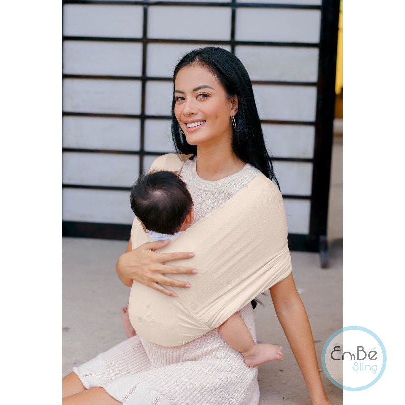 Địu Vải Cao Cấp EmBé Sling Dòng Basic Đủ Màu Cho Bé Từ 0 Đến 24 Tháng Tuổi