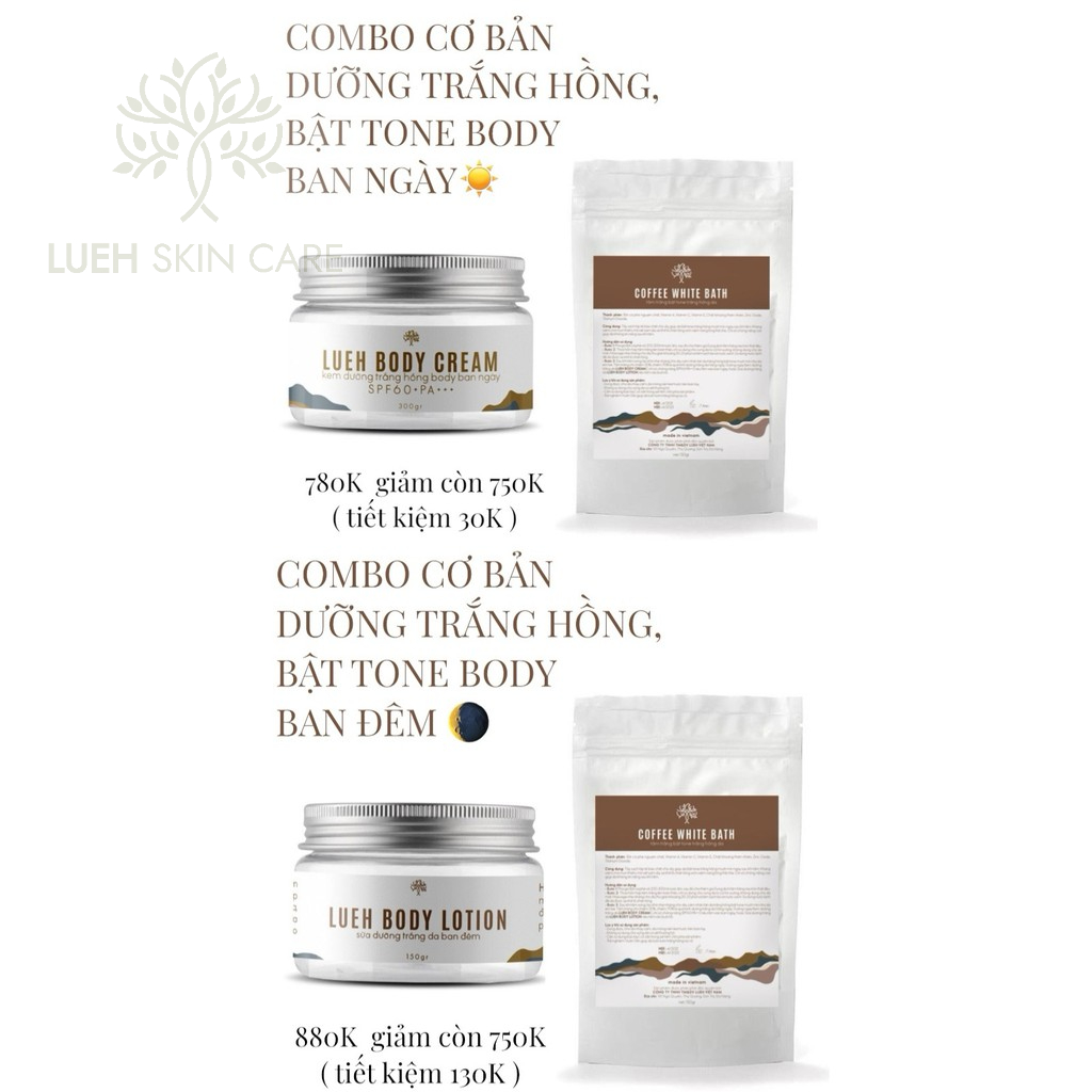 BỘ DƯỠNG TRẮNG BODY CƠ BẢN