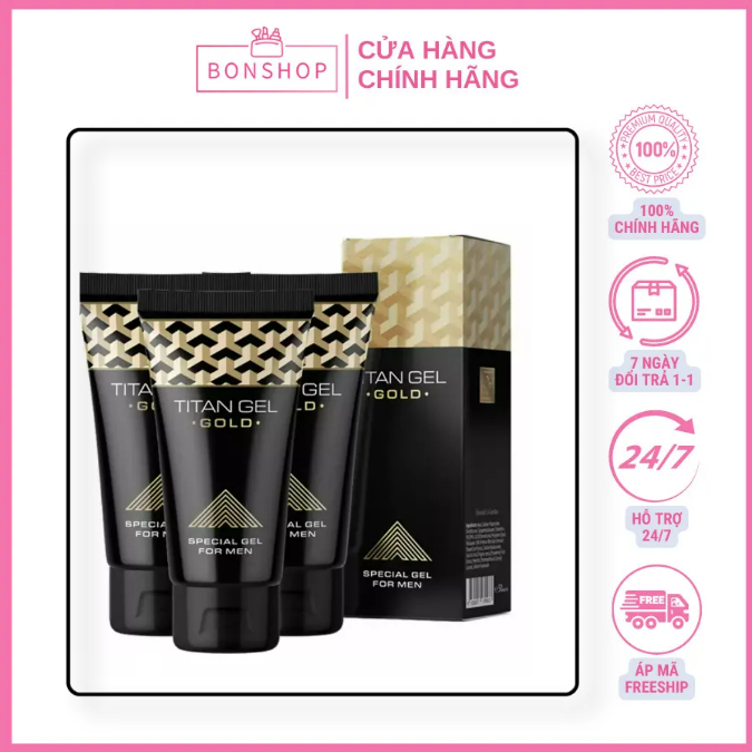 Gel Titan - Titan Gel ,Gel tăng kích thước cậu nhỏ và tăng cường sinh lý,Hàng Nga(Có che tên) - bonshop.store