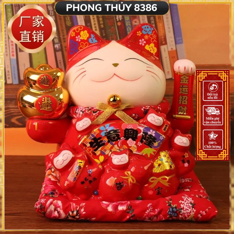 Mèo Thần Tài Ngoắc Tay Chiêu Phát Tài Lộc May Mắn (giá tận xưởng)