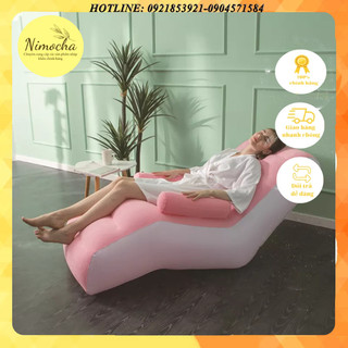 Nệm hơi thư giãn nhập khẩu senyoubao, Sofa dạng bơm gấp gọn cao cấp, Ghế hơi gấp gọn bằng nhung cực êm ái