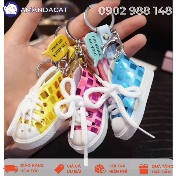 [Hàng mới về] Móc khóa lưu niệm hình chiếc Giày lấp lánh