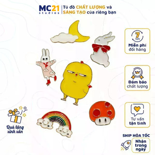 Pin cài áo MINION CLOTHING hình ngẫu nhiên chất lượng tốt không gỉ có thể cài mũ, túi, balo, quần p0001