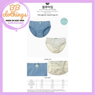 Set 5c quần chip bé gái PPIPPILONG