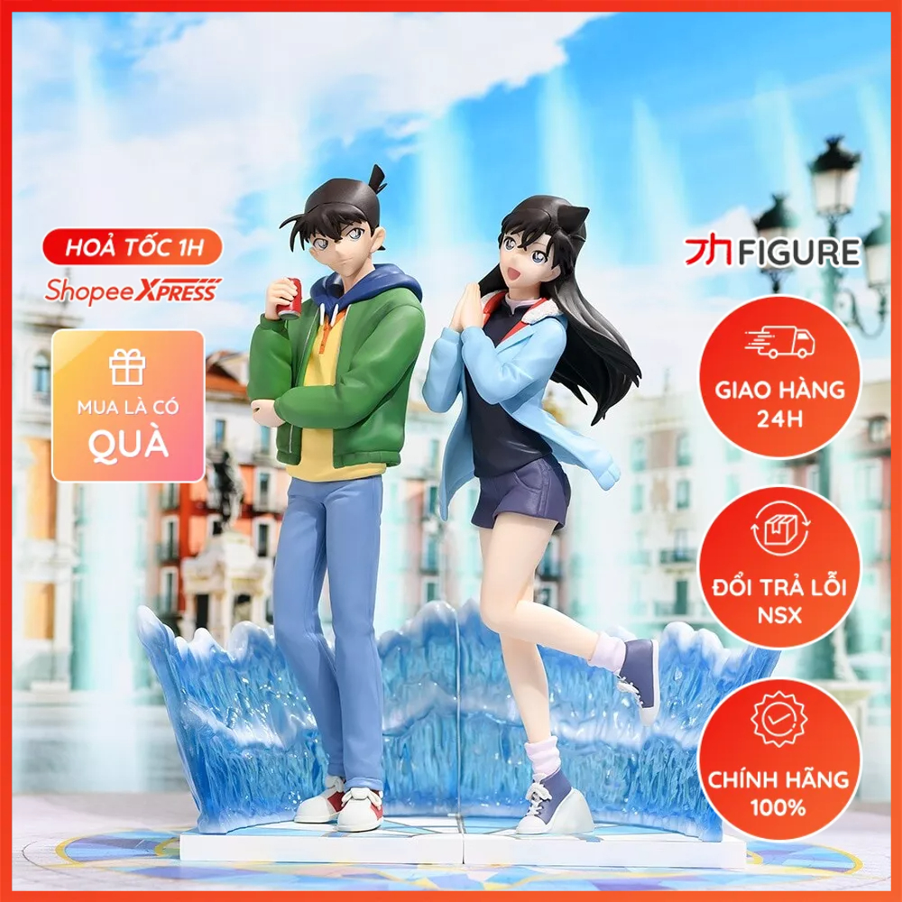 Mô Hình Kudou Shinichi, Mouri Ran, Meitantei Conan - Luminasta (SEGA) Figure Chính Hãng Nhật Bản
