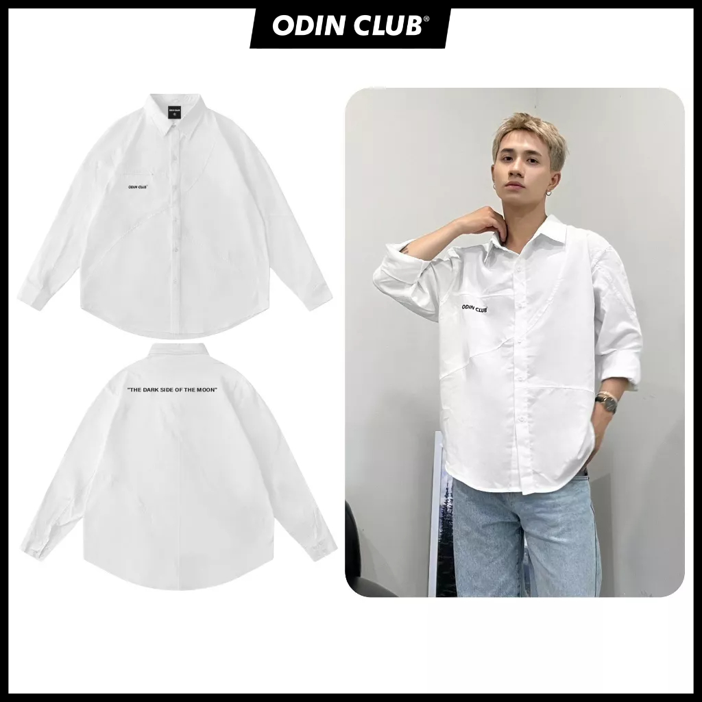 Áo Sơ Mi Dài Tay Moon ODIN CLUB, Áo sơ mi form rộng nam nữ ODIN, Local Brand ODIN CLUB | BigBuy360 - bigbuy360.vn