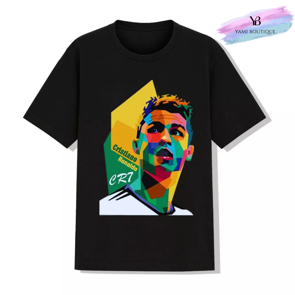 Áo Thun Nam Vải Cotton Cao Cấp, Áo Phông Thể Thao In Hình CR7 Siêu Ngầu Mã CTA1