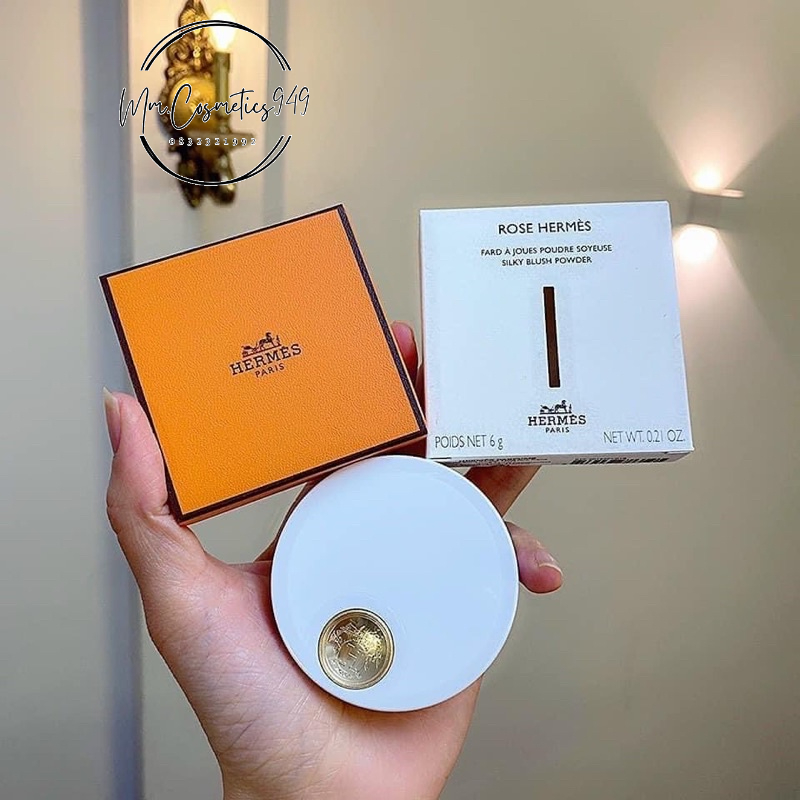 Phấn Má Hồng Hermes Cao Cấp Rose Hermes Silky Blush Powder