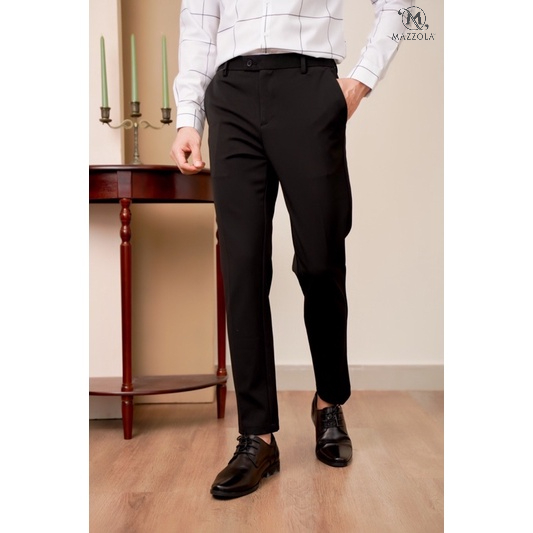 QUẦN TÂY ÂU NAM MAZZOLA ĐEN TRƠN