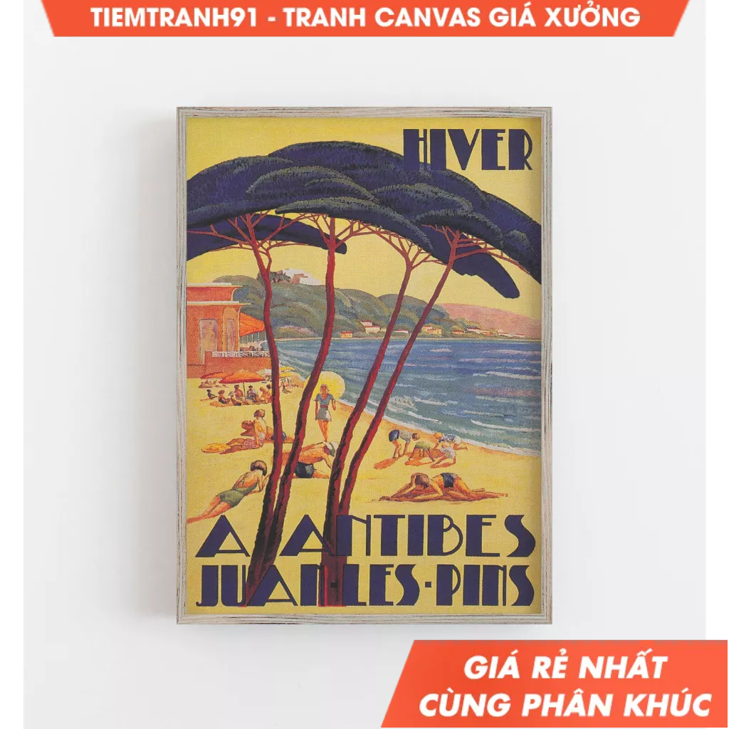 Tranh treo tường, French Riviera Print, France Print, Antibes France, France Poster, Beach Art, tặng