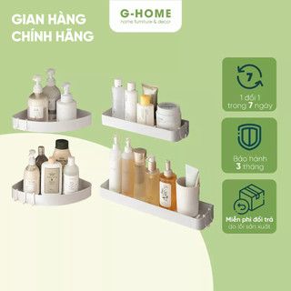 Kệ để đồ nhà tắm đa năng cao cấp Ghome 2 dạng gắn góc tường, dạng dọc PTM5
