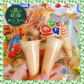 Mới - Kẹo Ốc Quế SoCola Đức Hạnh (100g/ 5 Cái), Bánh Chocolate Sữa Bánh Quy Bi Giòn, Ăn Vặt Siêu Ngon, DING DING FOOD
