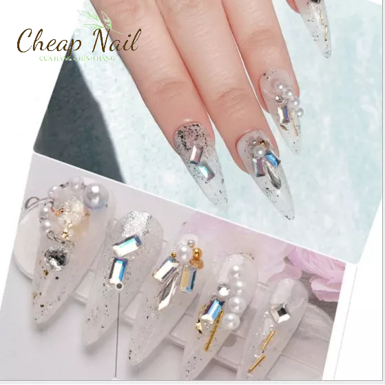 Đá khối chân bằng size nhỏ mini sét 100 viên Cheap nail