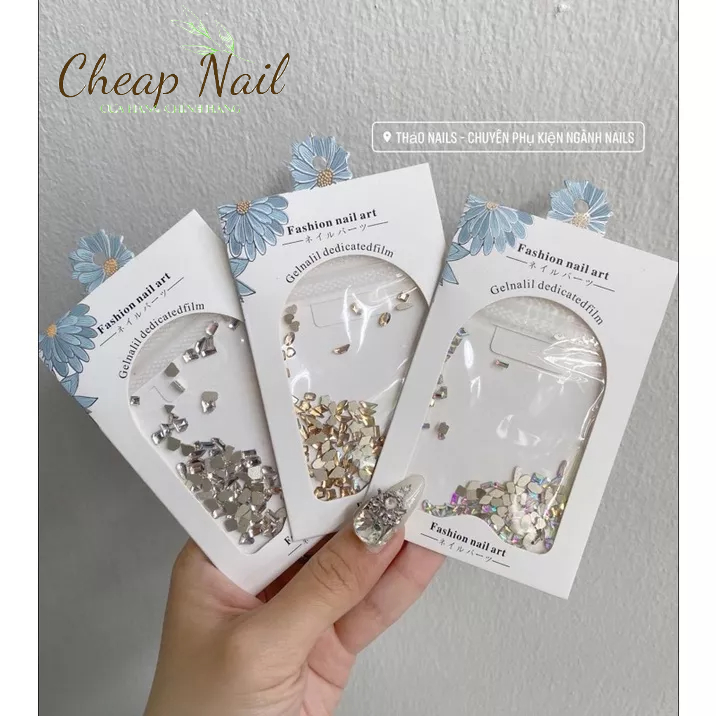 Đá khối chân bằng size nhỏ mini sét 100 viên Cheap nail