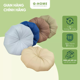 Gối tựa lưng sofa trang trí Ghome, đệm quả bí hiện đại êm ái màu sắc trang nhã DT043