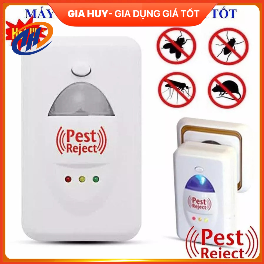 Thiết Bị Đuổi Côn Trùng Pest Reject - Máy Đuổi Chuột Gián Muỗi Ruồi Kiến Mối Thông Minh Hiệu Quả KHO GIA HUY