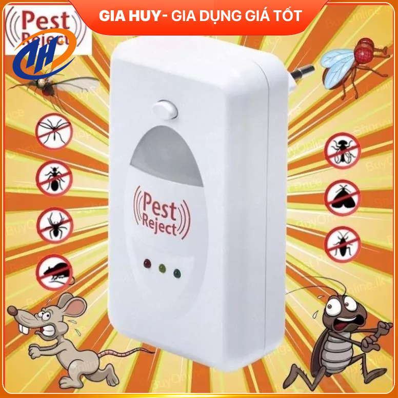 Thiết Bị Đuổi Côn Trùng Pest Reject - Máy Đuổi Chuột Gián Muỗi Ruồi Kiến Mối Thông Minh Hiệu Quả KHO GIA HUY VIP
