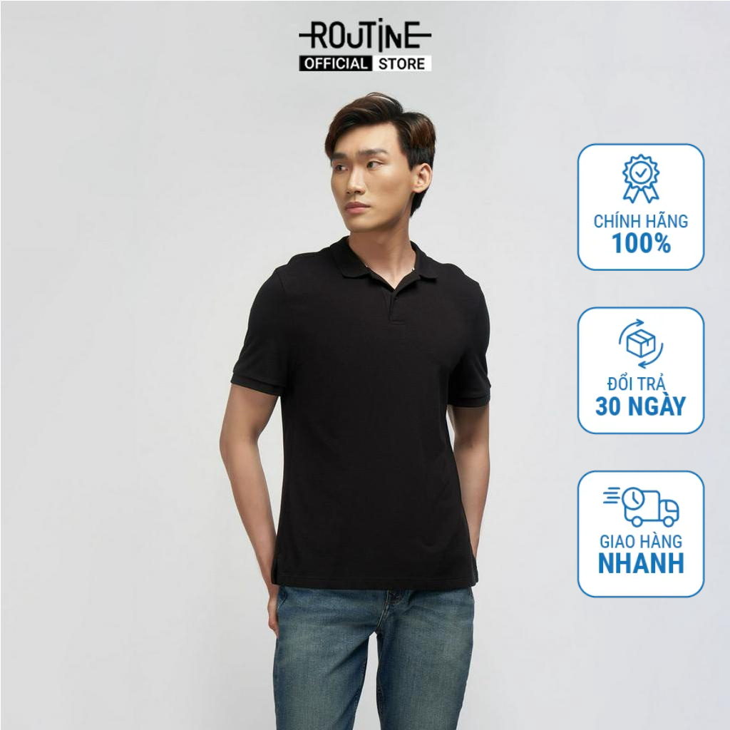 Áo Polo Nam Modal Trơn Form Fitted - Routine 10F21POL002