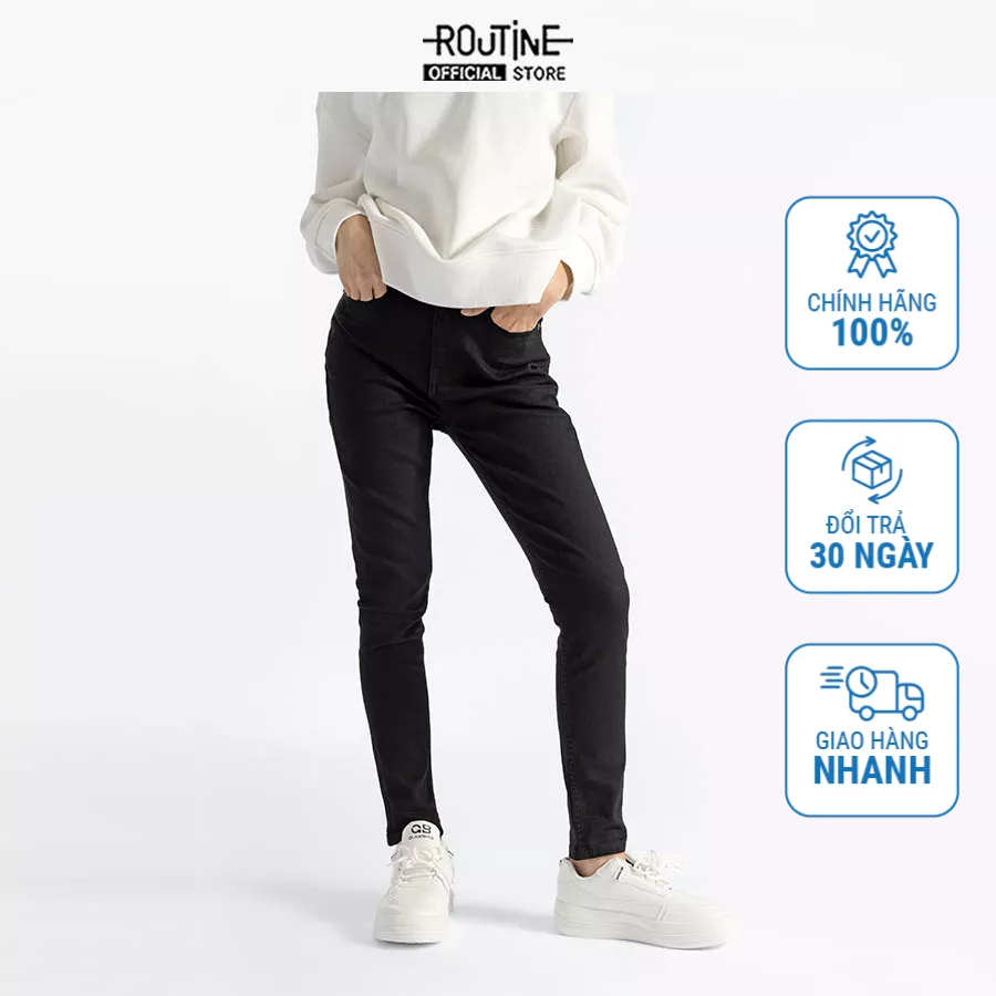 Quần Jean Nữ Trơn Form Skinny - Routine 10S21DPAW001CR1