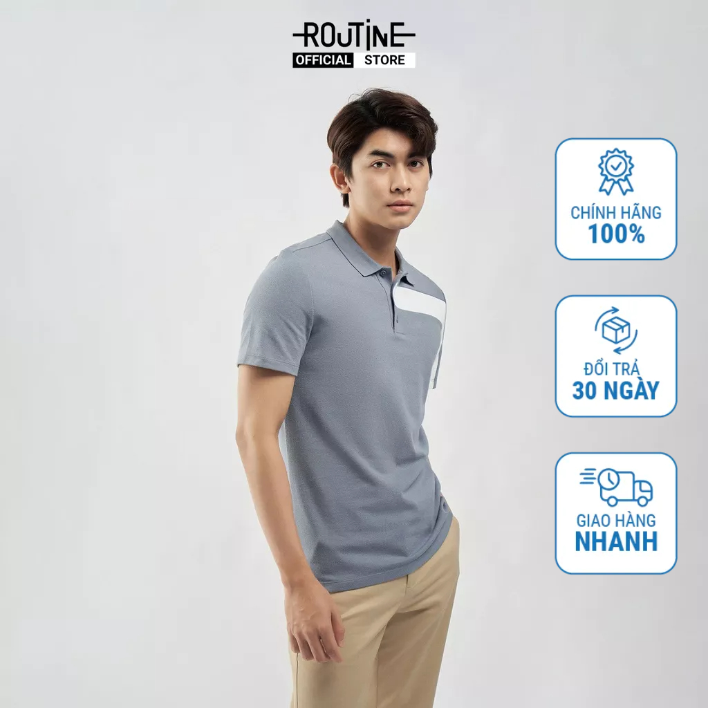 Áo Polo Nam Phối Màu Form Fitted - Routine 10S22POL038