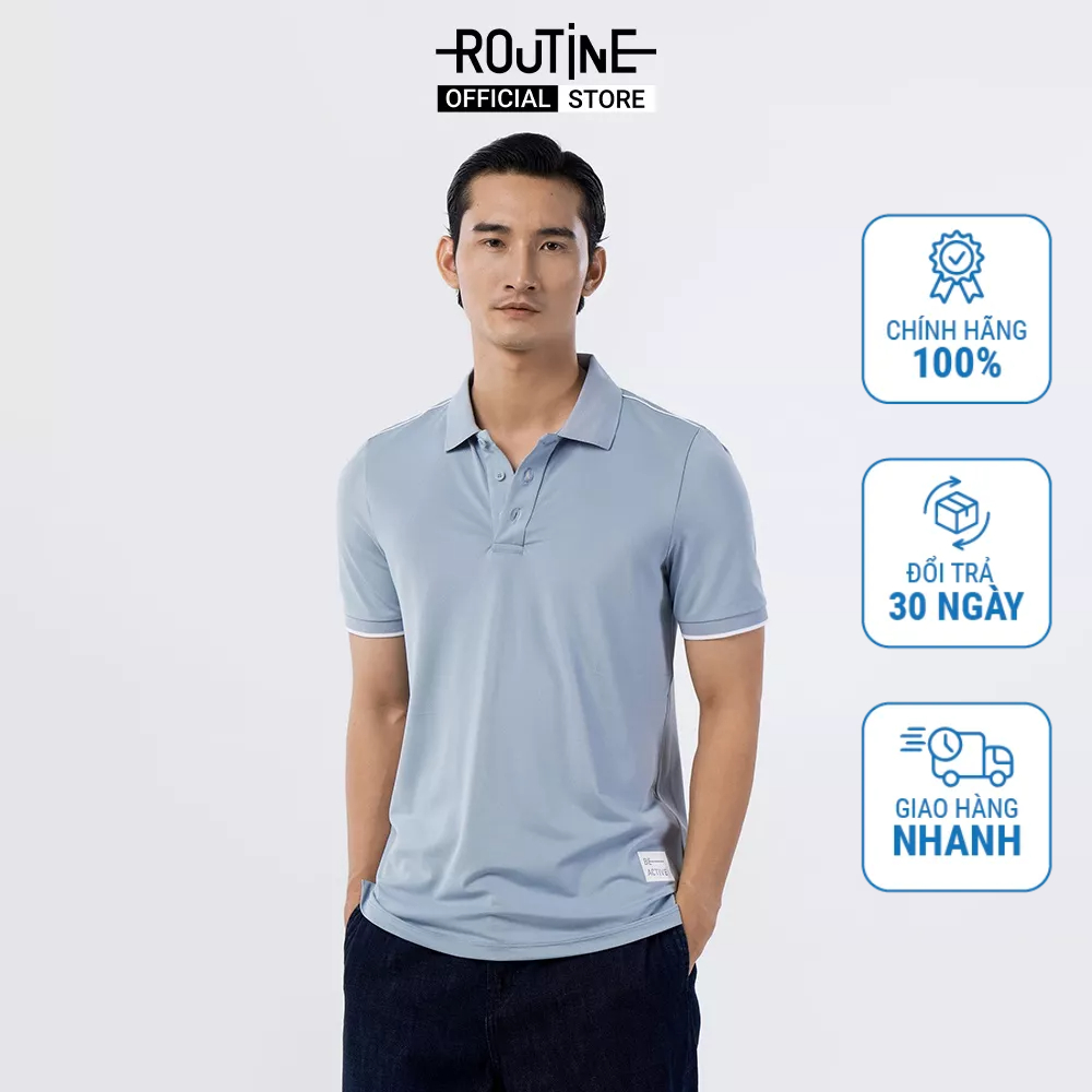 Áo Polo Thể Thao Polyester Phối Viền Form Fitted - Routine 10F22POLA001