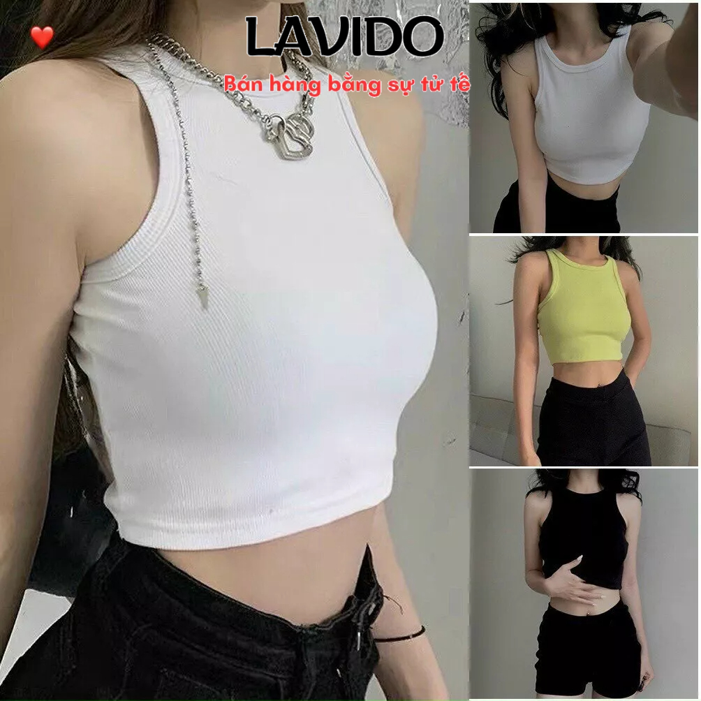 Áo croptop ngược áo ba lỗ bra tăm Nữ Thun Mềm Bra Dáng Lửng Siêu Hot